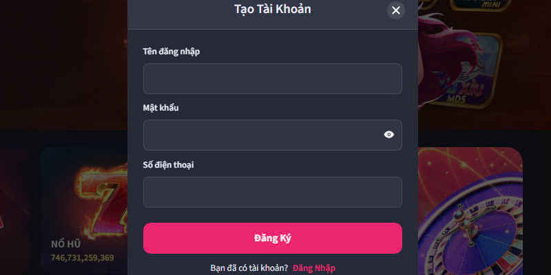 Đăng Ký TX88 Chỉ Với 3 Thao Tác Đơn Giản, Nhanh Gọn 2 Điền thông tin đăng ký TX88